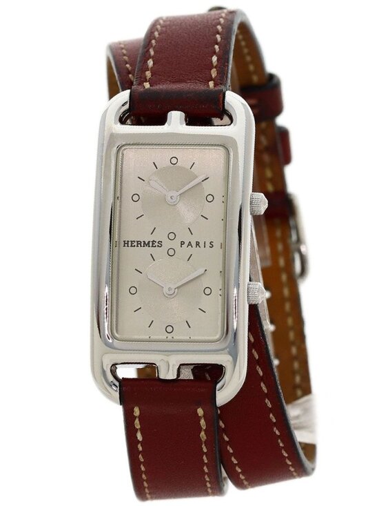 Hermes Cape Cod Duzon Double Tour Watch SS Leather main image 15